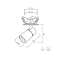 ART-RF-065 LED cветильник встраиваемый поворотный безрамочный Downlight   -  Встраиваемые светильники 